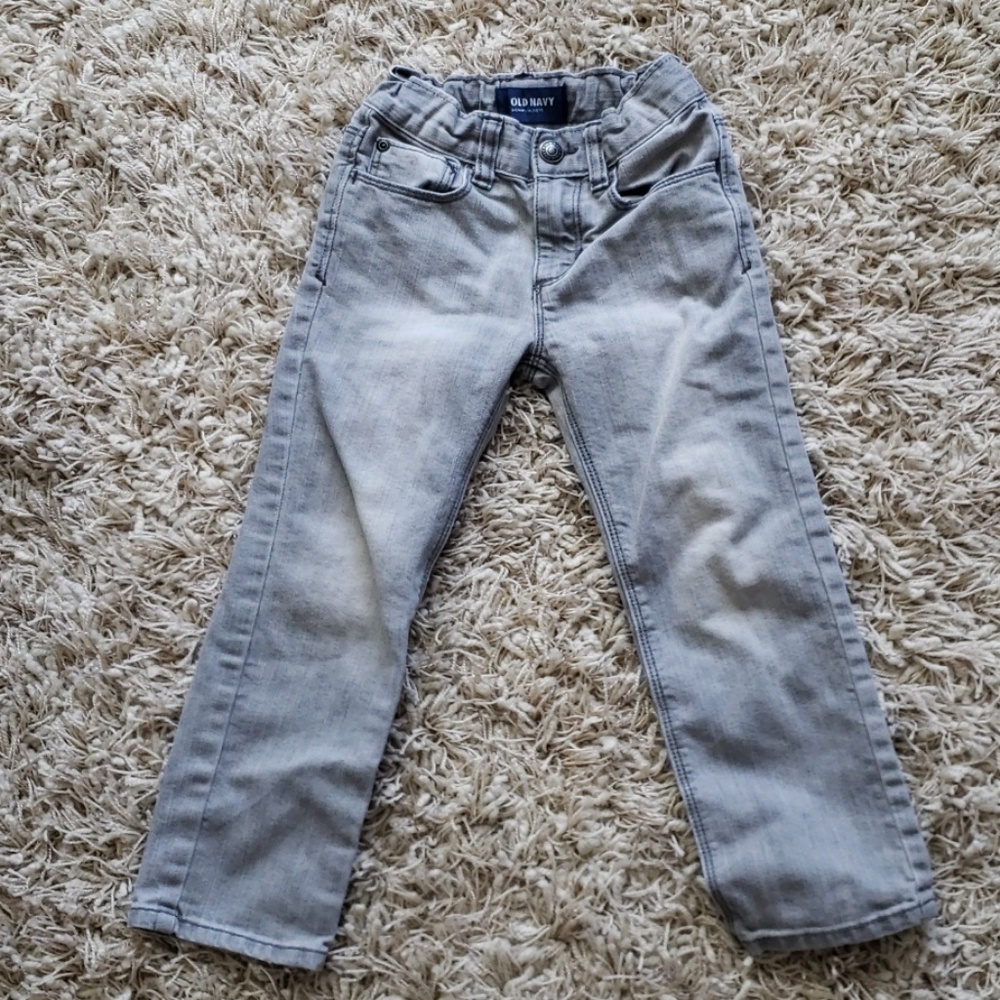 Boy's gray denim jeans